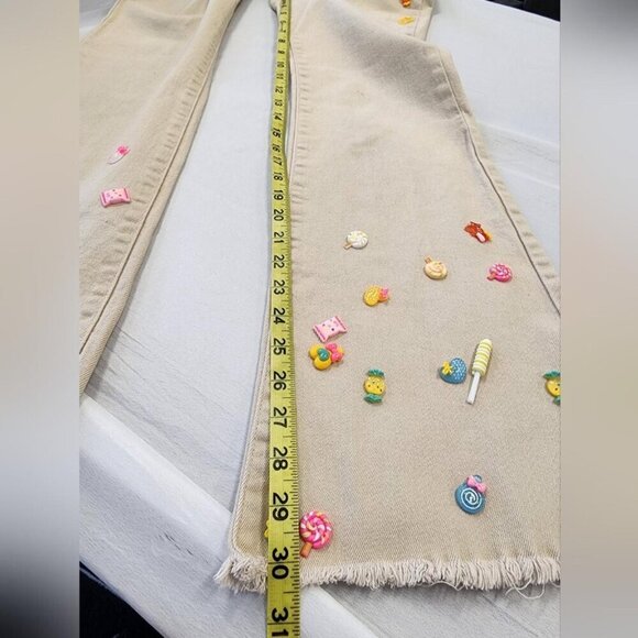 Regeneration Women's Tan Flare Denim Jeans Upcycled, Size 27 - Picture 4 of 8